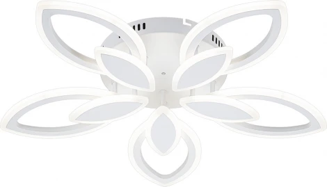 Потолочный светодиодный светильник 84Вт, 6180Лм, 3500-4000К, Ra>80, плавная регулировка мощности, изменение цветовой температуры, ночник,  металл/акрил, белый