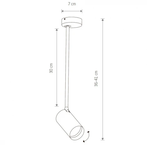 Спот Nowodvorski Mono Long M Black 7728