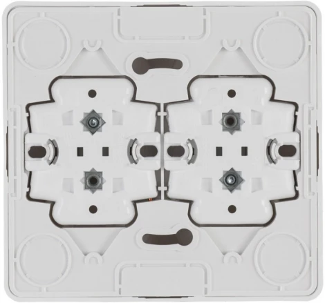 Розетка накладная четверная без заземления (белый) Systeme Electric Etude PA16-205B