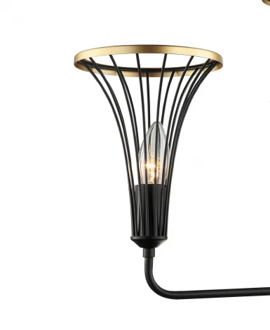 Подвесная люстра Lumien Hall Ивес 4017/3P-BK-GD