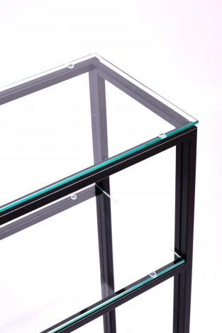 Консольный стол AllConsoles 1014-CB clear черный муар