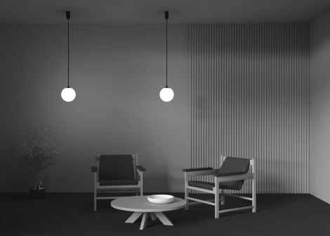 Подвесной светильник LUNA 4000K 1x5Вт 360° LED Maytoni Technical P039PL-5W4K-20-B (220V, на проводе, шар)