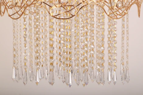 Подвесная люстра Abrasax X9118A/6GO (220V, на цепи, круглые)