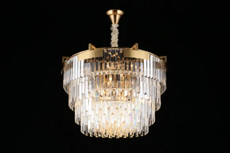 Подвесная люстра каскадная Aployt Mariz APL.813.13.15 (220V, хрусталь, на цепи)