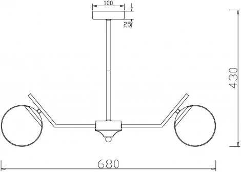 Потолочная люстра Freya МУНrock FR5173PL-06BS