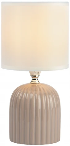 Настольная лампа Rivoli May 7548-503 1 х Е14 40 Вт керамика серая с абажуром