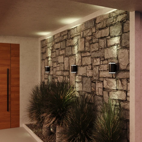 Архитектурная подсветка ST-Luce Tubo SL9009.401.02 черный/белый GU10 2*50W (220V, круглые, IP65)