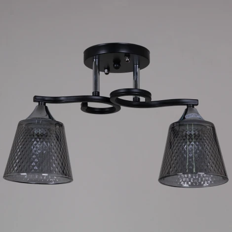 Потолочная люстра на штанге Reluce 06089-0.3-02 BK+CR (220V)