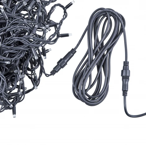 Удлинитель для гирлянд серии F90PRO 5м статика/мерцание IP67 черный Uniel UCX-F90 E/5M/BK