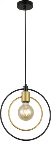 Подвесной светильник Escada Interval 1162/1S 1x40Вт E27, металл, черный/золото (220V, на проводе)