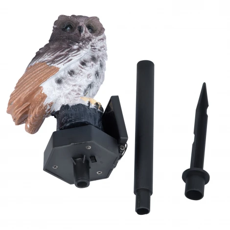 Садовый светильник на солнечной батарее «Филин». 1 светодиод, 1*АA Ni-Mh аккумулятор в/к. IP44 Uniel USL-S-829/PM290 BROWN OWL