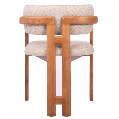 Стул Rich рогожка латте с ножками цвета орех Bradex Home арт.RF 0858