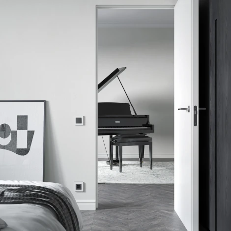 Рамка на 1 пост (белый/черный, soft-touch) Werkel W0013068 (a067988)