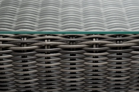 "Боно" журнальный столик из искусственного ротанга, цвет графит 4SIS арт.УТ-00004187