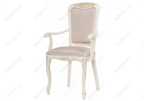 Кресло Woodville Клето патина золото / ромб 431002