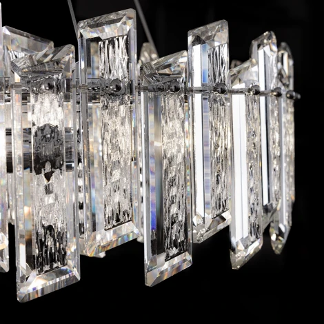 Подвесная люстра Romilda 3512/02 LM-8 Divinare (220V, хрусталь, на тросе, круглые)