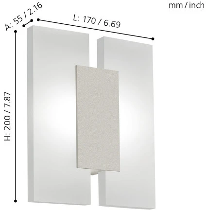 Бра Eglo Metrass 2 96043 (LED, 220V)