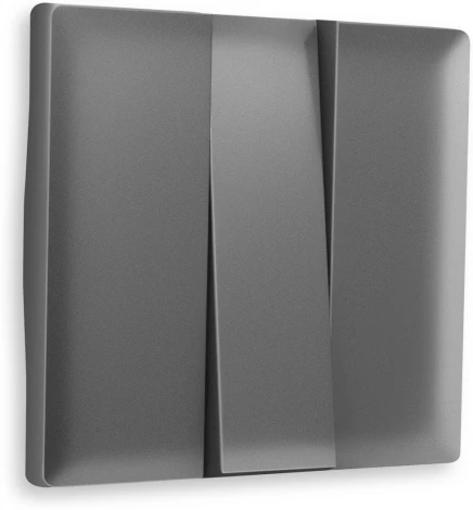 Лицевая панель Ambrella Volt ALFA (Антрацит серый) для 3-клавишных выключателей QUANT AP6550