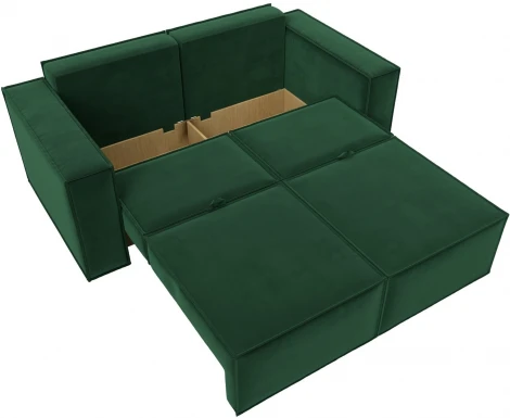 Диван прямой Куба мини (Зеленый/Велюр) Лига Диванов арт.121873