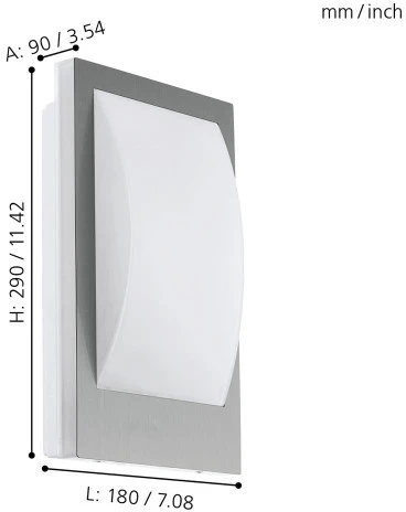 Настенный светильник уличный Eglo Verres-c 97239