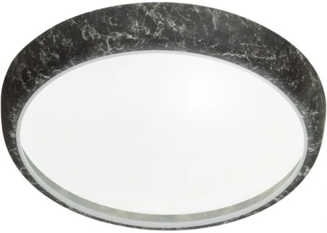 Настенно-потолочный светильник Sonex Mramo Black 7639/EL COLOR SN пластик/черн. мрамор LED 70Вт 3000-6000K D510 IP43 пульт ДУ (220V, круглые)
