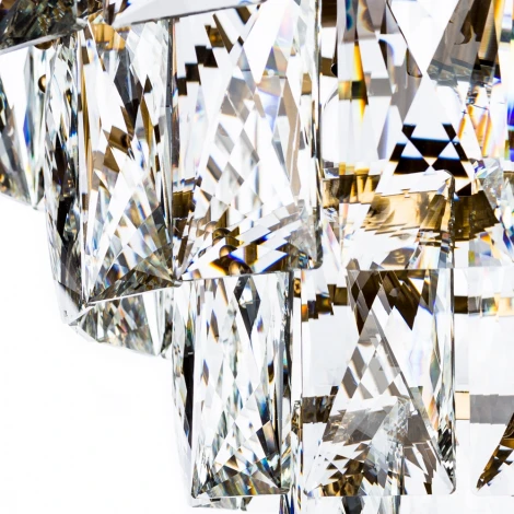 Подвесная люстра каскадная Divinare Chara 3508/17 LM-6 (220V, хрусталь, на цепи)