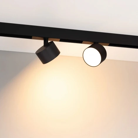 Трековый светильник магнитный MAG-ORIENT-RONDO-R120-15W Warm3000 (BK, 110 deg, 48V) (Arlight, IP20 Металл) 048351 (LED)