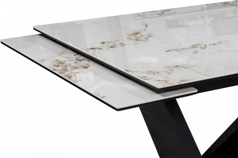 Керамический стол Бор 180 (Бор 180(240)х90х78 pandorai / черный) Woodville арт.588044