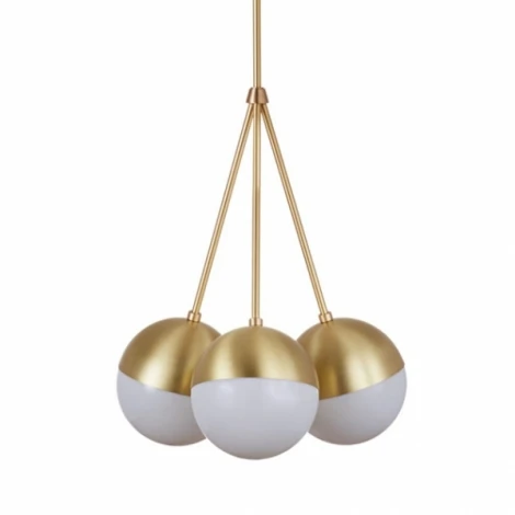 Потолочная люстра на штанге Copper Light Chandelier 3 ImperiumLoft 40,1493 (75180-22) (220V, шар)