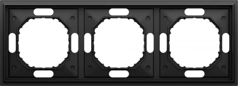 Рамка 3-я, черный графит Donel S08 DS21357