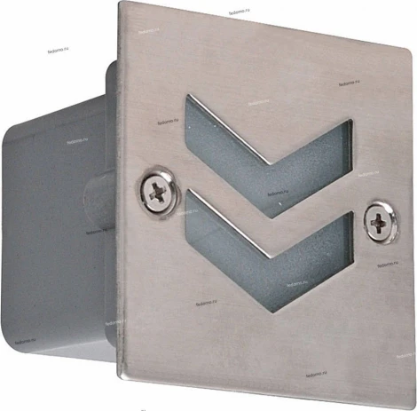 Светильник встраиваемый в стену уличный светодиодный Horoz Bor, 1 лампа, никель с белым