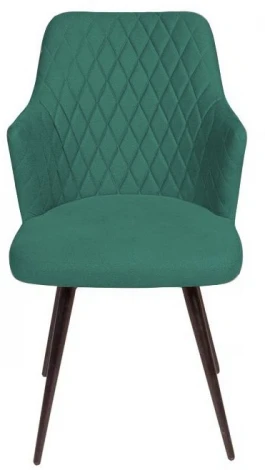 Стул поворотный на 360 градусов Top Concept Hunt ромб, бархат зеленый 19 / чёрный конус