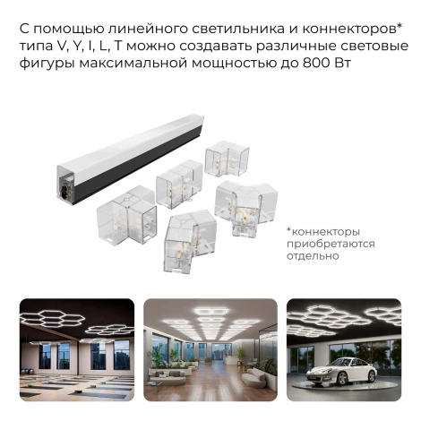 Линейный светильник светодиодный накладной 5Вт Apeyron 30-57