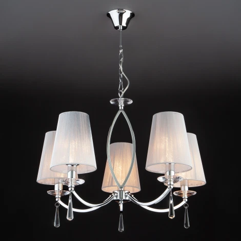Подвесная люстра Eurosvet Valery 60079/5 хром (220V, на цепи)