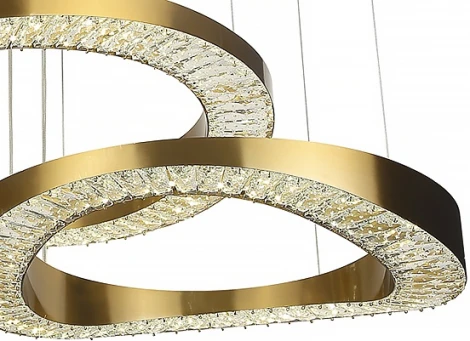 Подвесной светильник Kink Light Тауна 07676-80+60+40,20 бронза d80+60+40 Led 140W (220V, на тросе, кольцо)