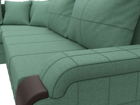 Диван угловой Николь левый угол Лига Диванов (Рогожка) арт.126002L