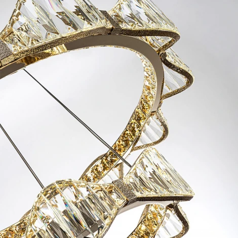 Подвесная люстра светодиодная хрустальная Modelux MODELUX ML.785.800.500 CP