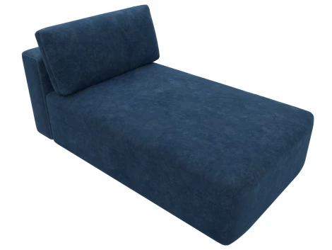 Модуль канапе Лига-060 НПБ (ЛДСП,Брус,Фанера,Велюр/Синий) Лига Диванов 129567