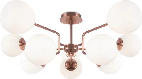 Потолочная люстра на штанге Maytoni Erich MOD221PL-10G (220V, шарики)