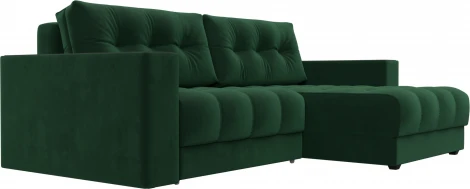 Диван угловой с декором Лига-049 НПБ Лига Диванов (Велюр) арт.128457