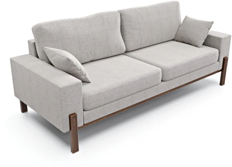 Диван Arsko прямой Хангель рогожка серая