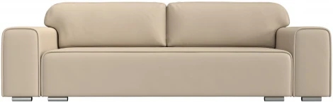 Диван прямой Лига-029 (Бежевый/Экокожа) Лига Диванов арт.121031