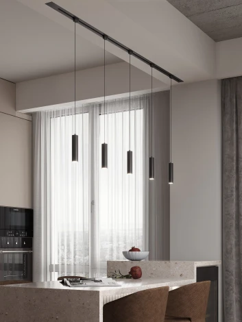 Трековая система в сборе однофазная встраиваемая 220V 50W Hesby Lighting Skylite №12 HSBL_kompl_S012_VI2B3K