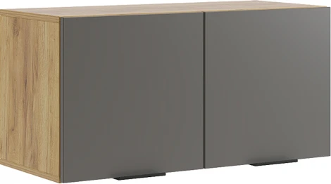 Бери Антресоль двухдверная, цвет дуб крафт золотой/графит Mebelson (арт.MPR-025.2564)