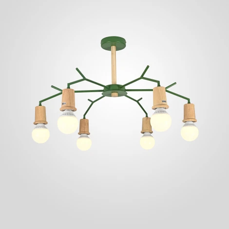 Потолочная люстра на штанге Les Color D80 Green Imperiumloft ﻿Lesc_01 (220506-23)