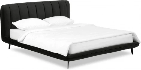 Кровать Amsterdam ОГОГО (арт.564361), (Велюр/Черный)