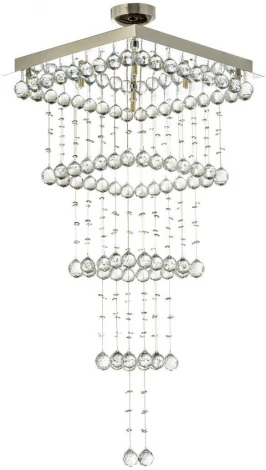 Потолочная хрустальная люстра на штанге Dio D'Arte Tesoro Nickel H 1.4.50.107 N (220V)