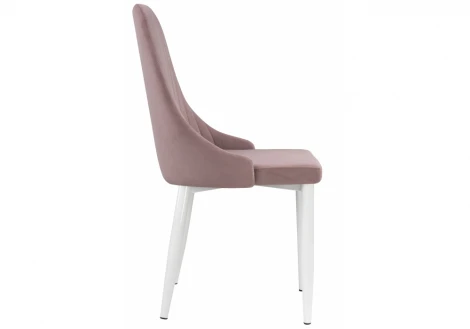 Стул Woodville на металлокаркасе Kora white / light purple 15233