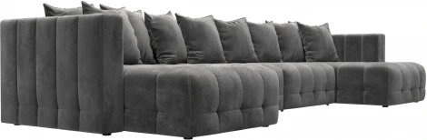 Диван П-образный Лига-052 НПБ Лонг Лига Диванов (Велюр) арт.128843