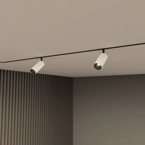 Трековый светильник 220 Denkirs Smart Spot DK8040-BW+BK (LED, пульт управления, круглые)